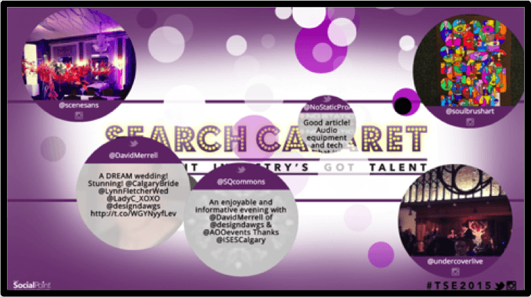 SocialPoint Social Media Wall for Events Fun Burst Template