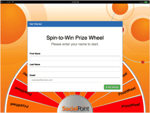 SocialPoint Virtual Prize Wheel Lead Capture