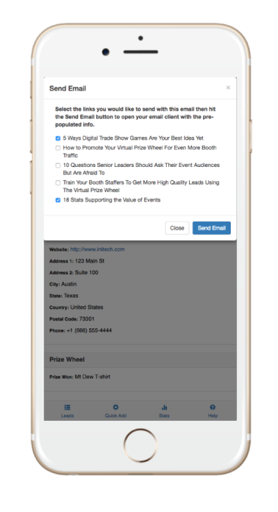 trade show lead apps