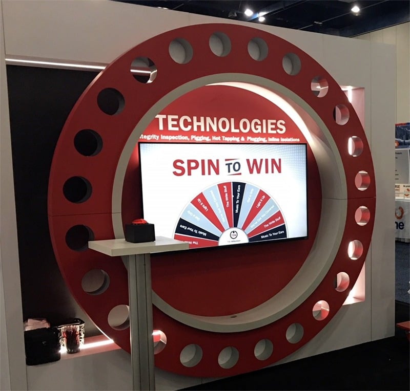 Spin to Win Virtual Prize Wheel with Big Button