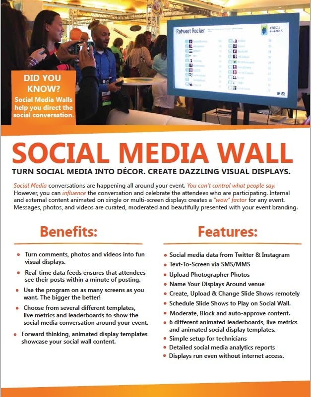 Social Media Wall Brochure