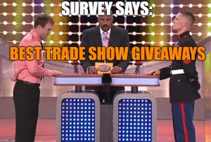 best trade show giveaways survey