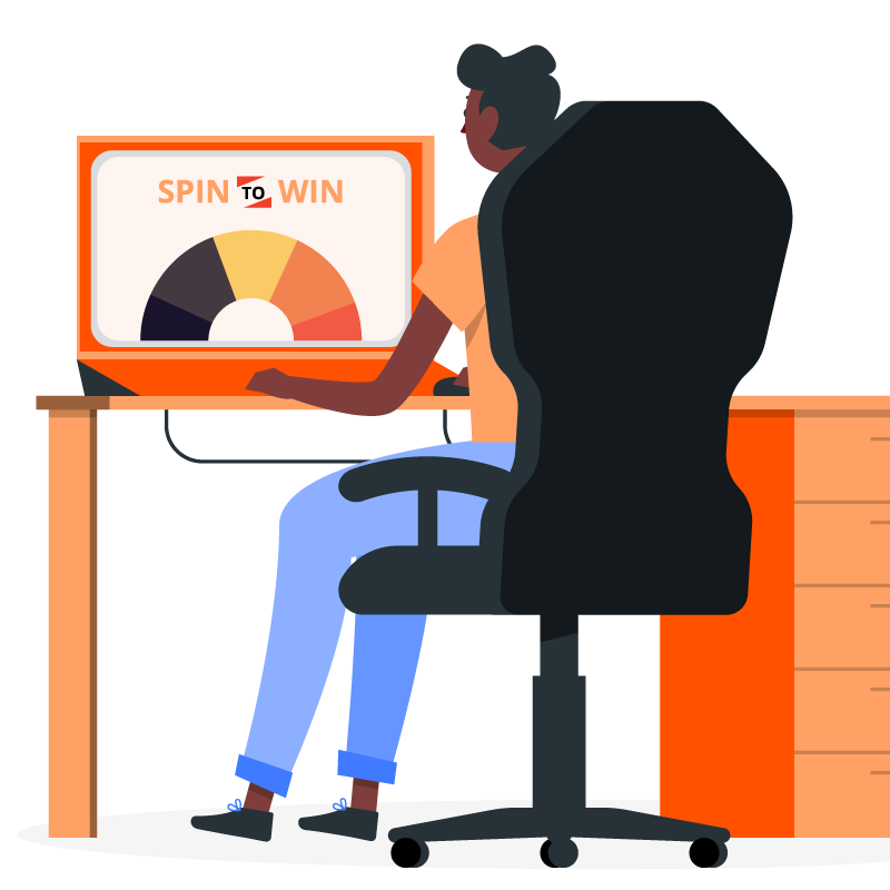Spin-to-Win Virtual Prize Wheel in virtual event